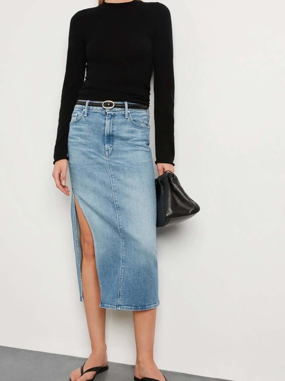 MOTHER The Split Second Denim Skirt in size 27